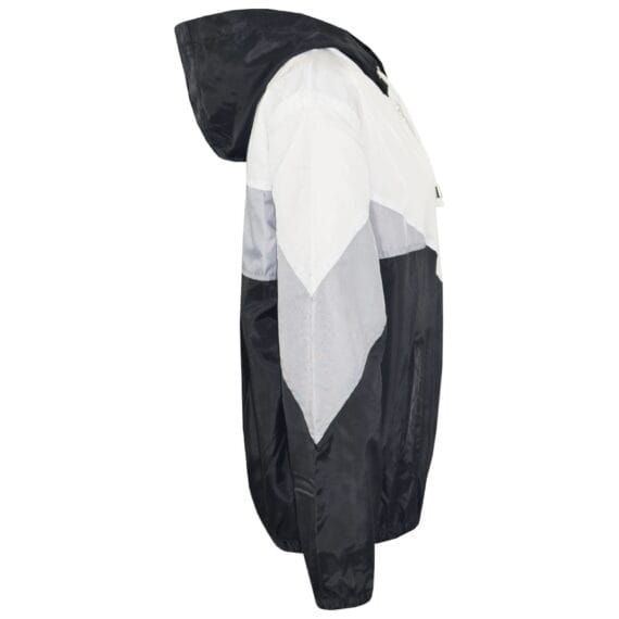 Girls Boys Windbreaker Waterproof Raincoat Jacket Lightweight Contrast Panels - Gambar 3