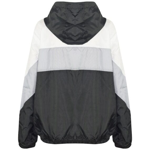 Girls Boys Windbreaker Waterproof Raincoat Jacket Lightweight Contrast Panels - Gambar 2